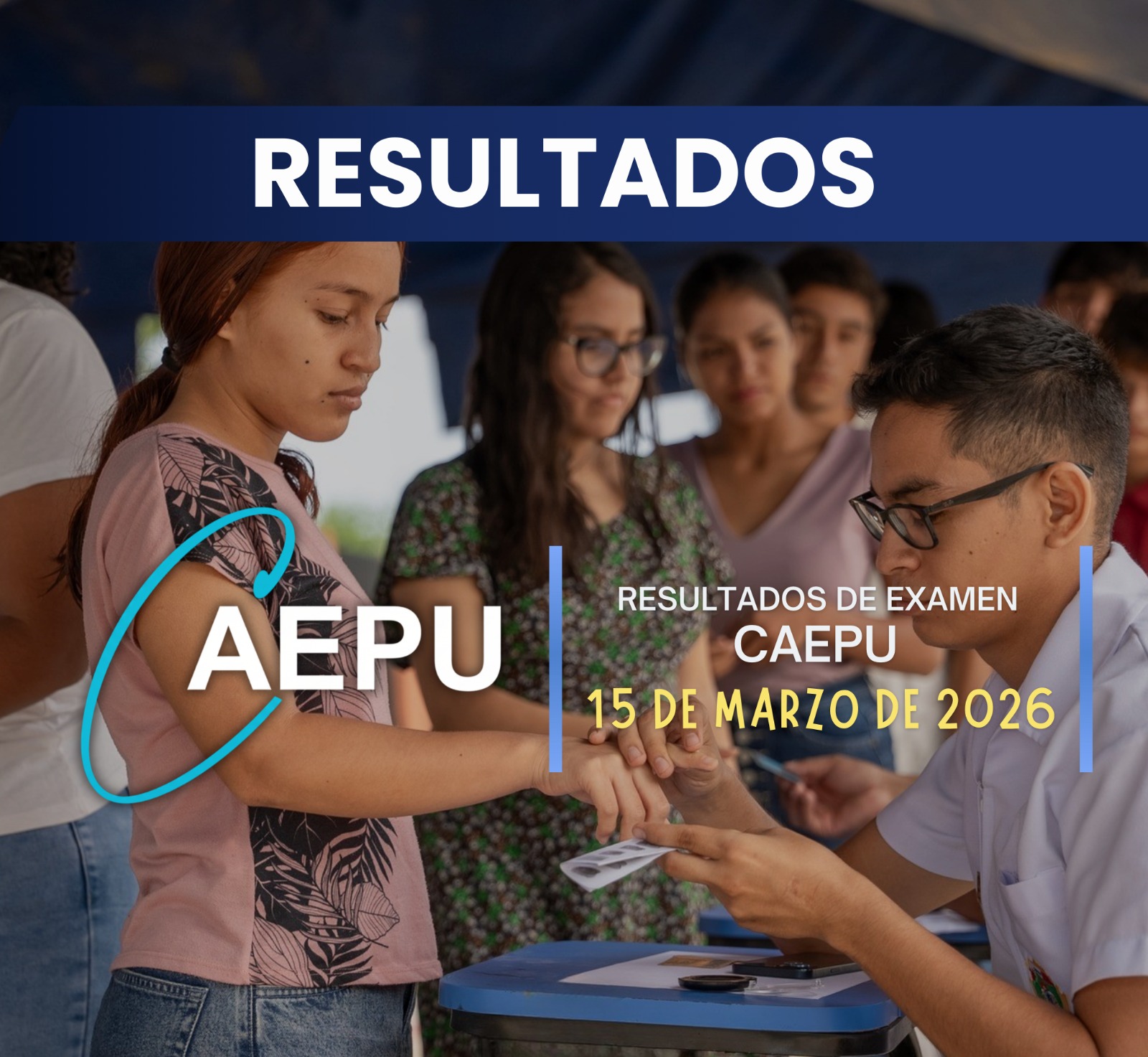 Resultados examen de admisión CAEPU 2026